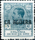 King Alfonso XIII of Spain - Not Issued Rio de Oro Postage Stamps Overprinted "LA AGUERA" — 5C, green