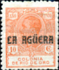 King Alfonso XIII of Spain - Not Issued Rio de Oro Postage Stamps Overprinted "LA AGUERA" — 10C, vermilion