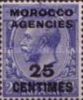 Great Britain Postage Stamps Overprinted & Surcharged — 25/2½C/P, violet ultramarine