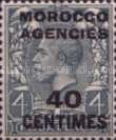Great Britain Postage Stamps Overprinted & Surcharged — 40/4C/P, blackish brown
