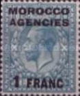 Great Britain Postage Stamps Overprinted & Surcharged — 1/10Fr/P, greenish black