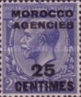 Great Britain Postage Stamps Overprinted & Surcharged — 25/2½C/P, blue