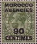 Great Britain Postage Stamps Overprinted & Surcharged — 90/9C/P, greenish olive