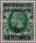 Great Britain Postage Stamps Overprinted & Surcharged — 5/½C/P, green