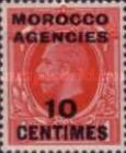 Great Britain Postage Stamps Overprinted & Surcharged — 10/1C/P, red