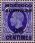Great Britain Postage Stamps Overprinted & Surcharged — 25/2½C/P, ultramarine