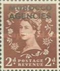 Great Britain Postage Stamps Overprinted "MOROCCO AGENCIES" — 2P, reddish brown
