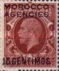 Great Britain Postage Stamps Overprinted — 15/1½C/P, reddish brown
