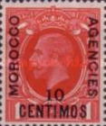 Great Britain Postage Stamps Overprinted — 10/1C/P, red