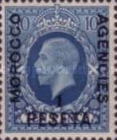 Great Britain Postage Stamps Overprinted — 1/10Pta/P, greenish blue