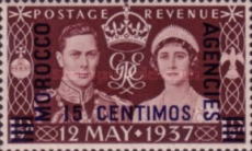 Great Britain Postage Stamp Overprinted & Surcharged — 15/1½Pta/P, brownish purple
