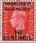 Great Britain Postage Stamps Overprinted & Surcharged — 10/1C/P, red