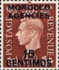 Great Britain Postage Stamps Overprinted & Surcharged — 15/1½C/P, reddish brown