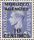 Great Britain Postage Stamps Overprinted & Surcharged — 10/1C/P, violet blue