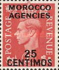 Great Britain Postage Stamps Overprinted & Surcharged — 25/2½C/P, red