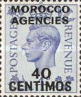 Great Britain Postage Stamps Overprinted & Surcharged — 40/4C/P, violet blue