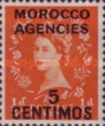 Great Britain Postage Stamps Overprinted and Surcharged — 5/½C/P, reddish orange