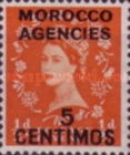 Great Britain Postage Stamps Overprinted & Surcharged — 5/½C/P, reddish orange