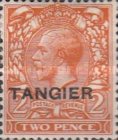 King George V - Great Britain Postage Stamps Overprinted "TANGIER" — 2P, orange