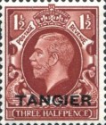 King George V - Great Britain Stamps Overprinted "TANGIER" — 1½P, reddish brown