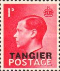 King Edward VIII - Great Britain Postage Stamps Overprinted "TANGIER" — 1P, red