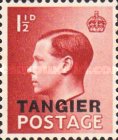 King Edward VIII - Great Britain Postage Stamps Overprinted "TANGIER" — 1½P, reddish brown