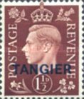King George VI - Great Britain Postage Stamps Overprinted "TANGIER" — 1½P, reddish brown