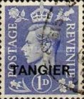 King George VI - Great Britain Postage Stamps Overprinted "TANGIER" — 1P, violet blue