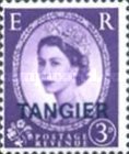 Queen Elizabeth II - Great Britain Postage Stamps Overprinted "TANGIER" — 3P, bluish violet