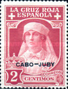 Not Issued Spanish Stamps Overprinted "CABO-JUBY" — 2C, reddish purple