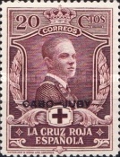 Not Issued Spanish Stamps Overprinted "CABO-JUBY" — 20C, violet brown