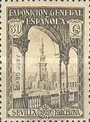 Seville - Barcelona Exposition Issue - Spanish Postage Stamps Overprinted "CABO JUBY" — 30C, dark brown