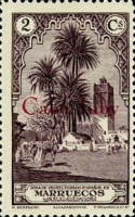 Spanish Morocco Postage Stamps Overprinted "Cabo Juby" — 2C, violet