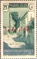 Spanish Morocco Stamps Overprinted "Cabo Juby" in Black or Red — 20C, blackish green