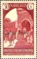 Spanish Morocco Stamps Overprinted "Cabo Juby" in Black or Red — 30C, brownish red