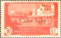 Spanish Morocco Stamps Overprinted "Cabo Juby" in Black or Red — 50C, orange