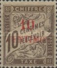 French Postage Due Stamps Surcharged — 10/10C, blackish brown
