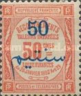 French Postage Due Stamps Surcharged — 50/50C, brick-red