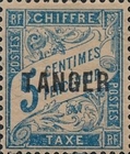 French Postage Due Stamps Overprinted — 5C, light blue