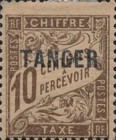 French Postage Due Stamps Overprinted — 10C, blackish brown