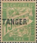 French Postage Due Stamps Overprinted — 15C, light green