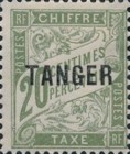 French Postage Due Stamps Overprinted — 20C, olive green