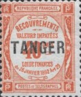 French Postage Due Stamps Overprinted — 40C, brick-red