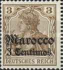 German Empire Postage Stamps Surcharged — 3/3C/(Pf), brown