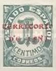 Spanish Postage Stamps Overprinted "TERRITORIO DE IFNI" — 1C, green, Horizontal overprint