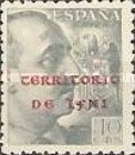 Spanish Postage Stamps Overprinted "TERRITOIRO DE IFNI" — 40C, bluish green