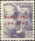 Spanish Postage Stamps Overprinted "TERRITORIO DE IFNI" — 70C, ultramarine