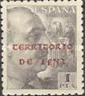 Spanish Postage Stamps Overprinted "TERRITORIO DE IFNI" — 1Pts, grey