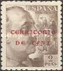 Spanish Postage Stamps Overprinted "TERRITORIO DE IFNI" — 2Pts, dark brown