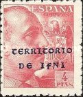 Spanish Postage Stamps Overprinted "TERRITORIO DE IFNI" — 4Pts, rose